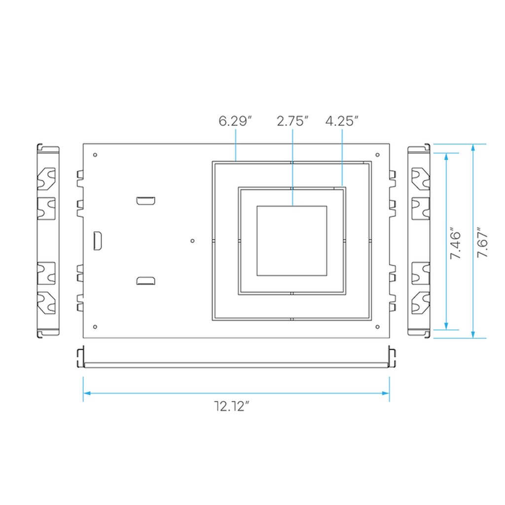 Luxrite LR41005 Fixture MPS-UNV-2.5/4/6 MOUNTING PLATE