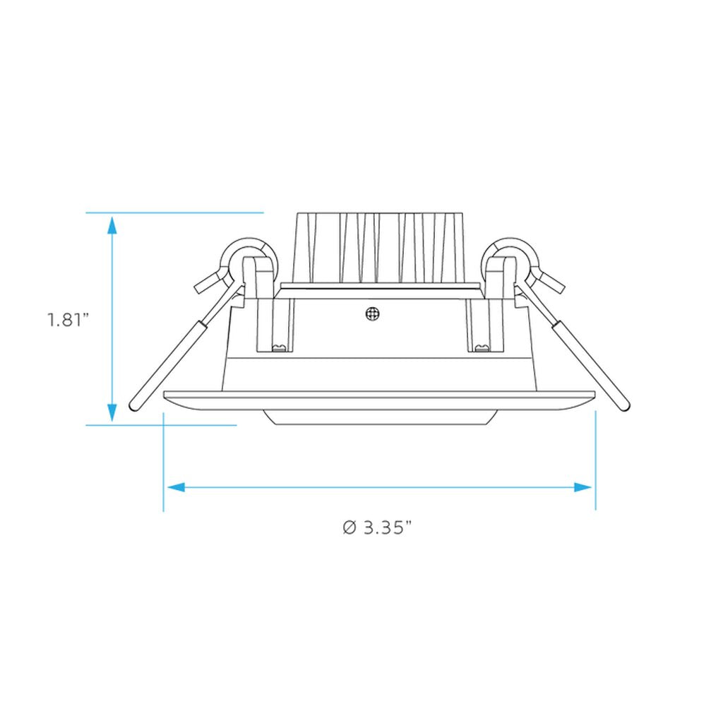 Luxrite LR23221 8W LED Gimbal Dimmable Fixture LED8W/DL3/GB/5CCT/RD/BK