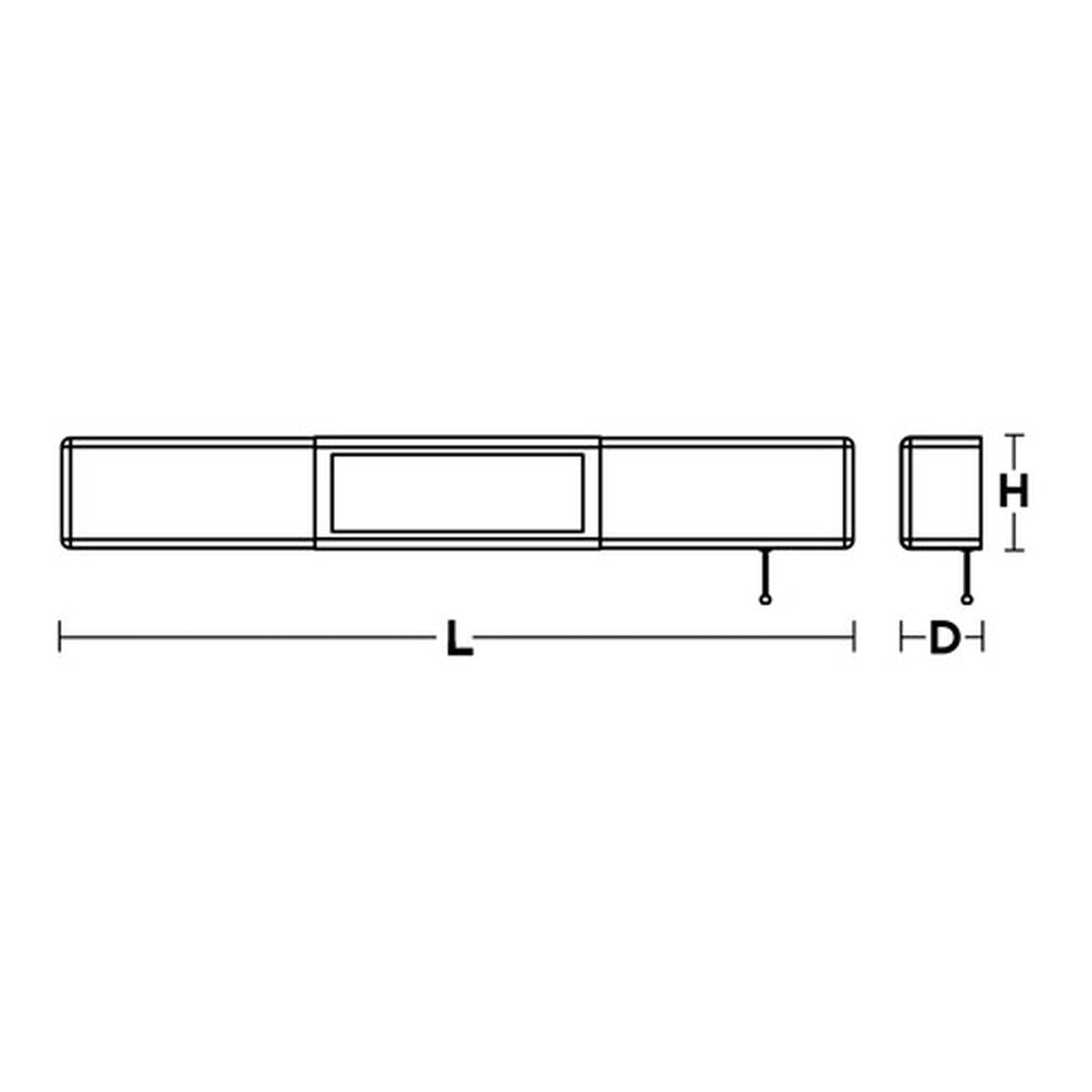 AFX HLYB48L30ENSN 65W LED Overbed Fixture Holly Satin Nickel ADA Wall