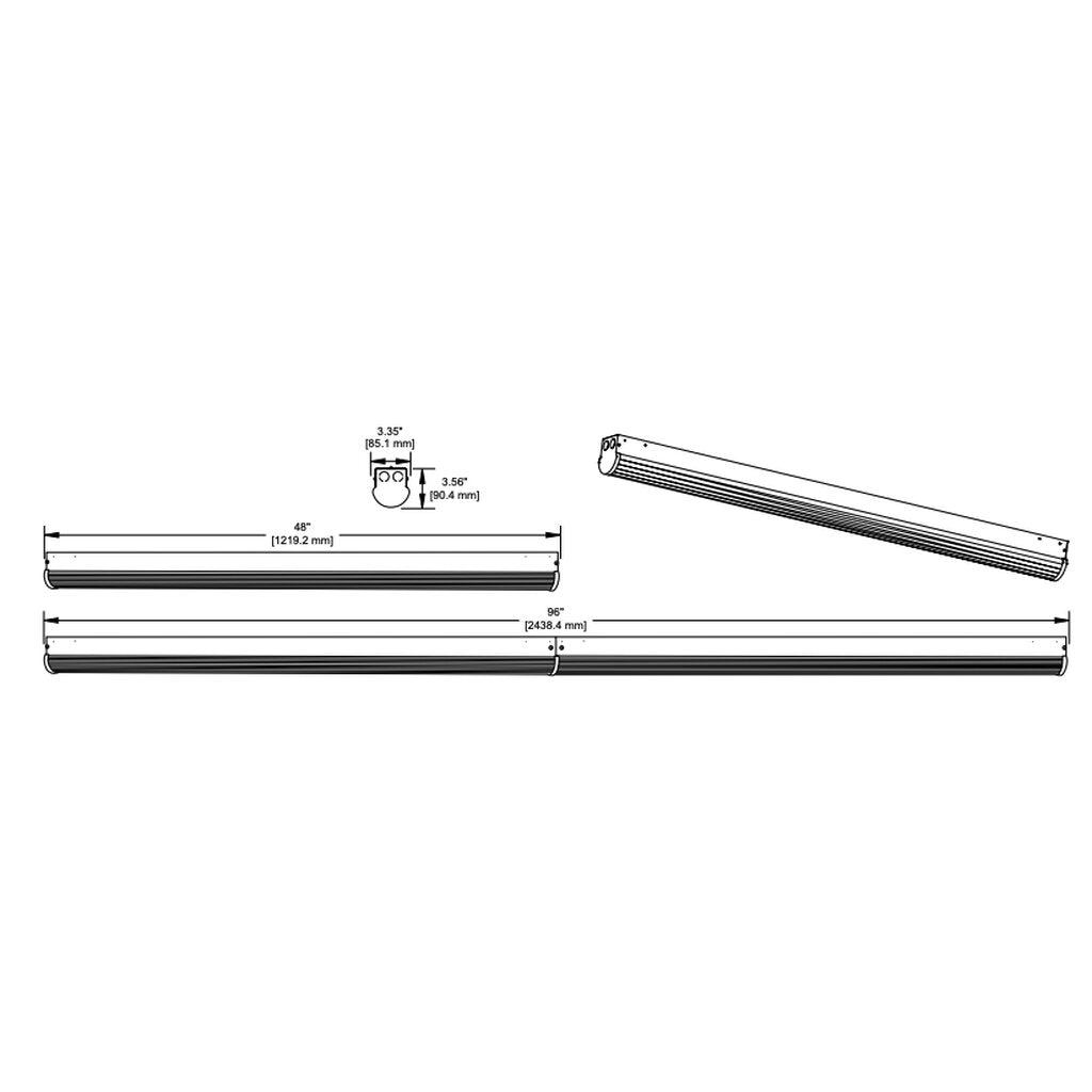 TCP TCPGPS4UZDA8CCT 32W LED Strip Fixture Dimmable Fixture General