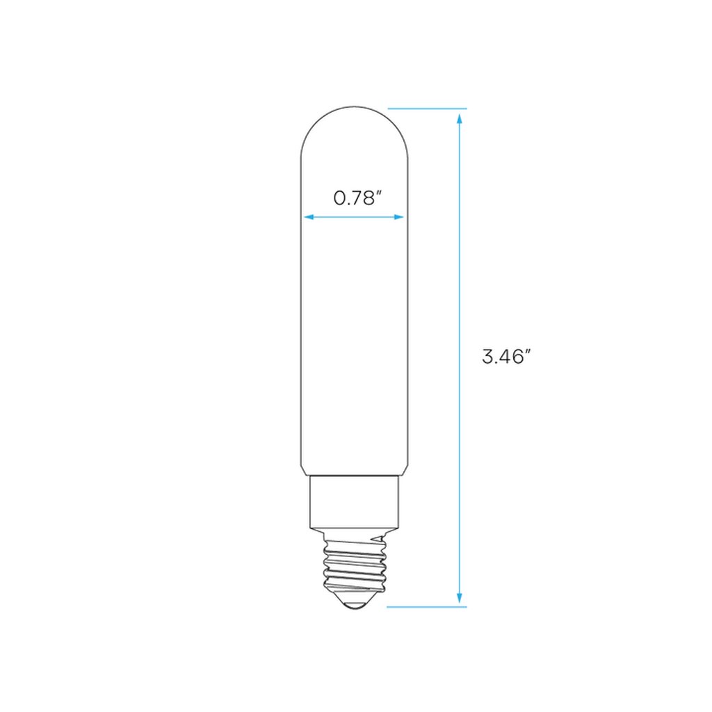 Luxrite LR21657 5W T6.5 Warm White LED Light Bulb