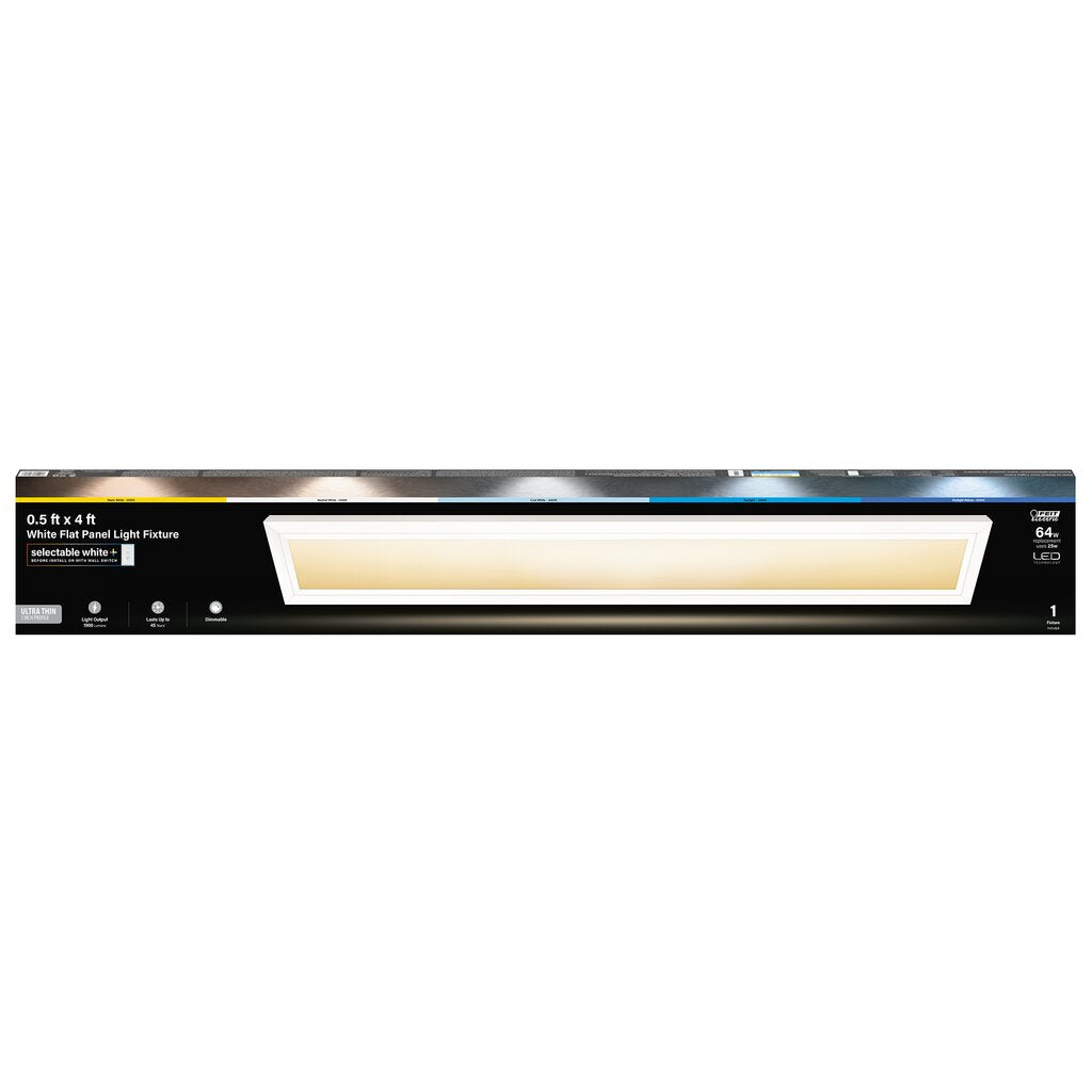 2 pack - Feit Electric FP0.5X4/6WY/WH 25W LED Flat Panel Dimmable