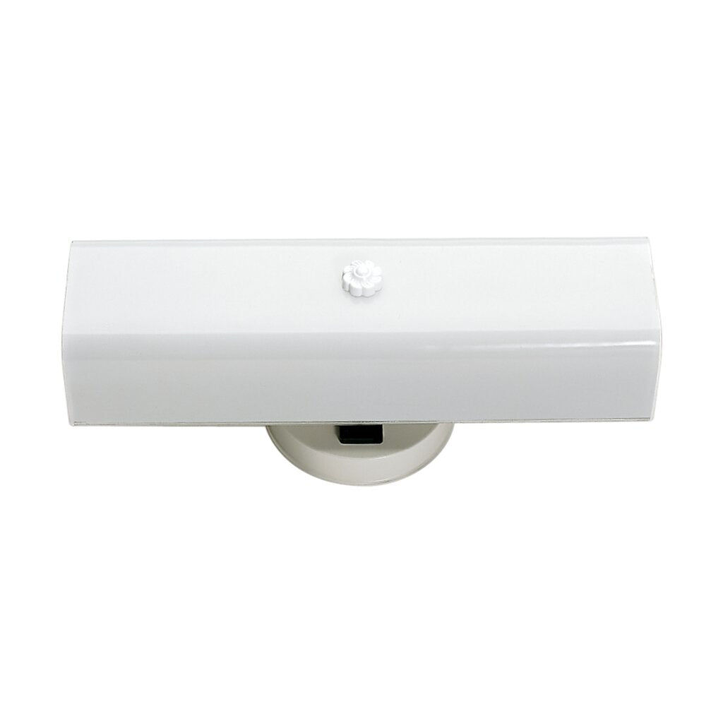 Satco SF77-990 Vanity Fixture 2 Light - 14" with White "U" Channel