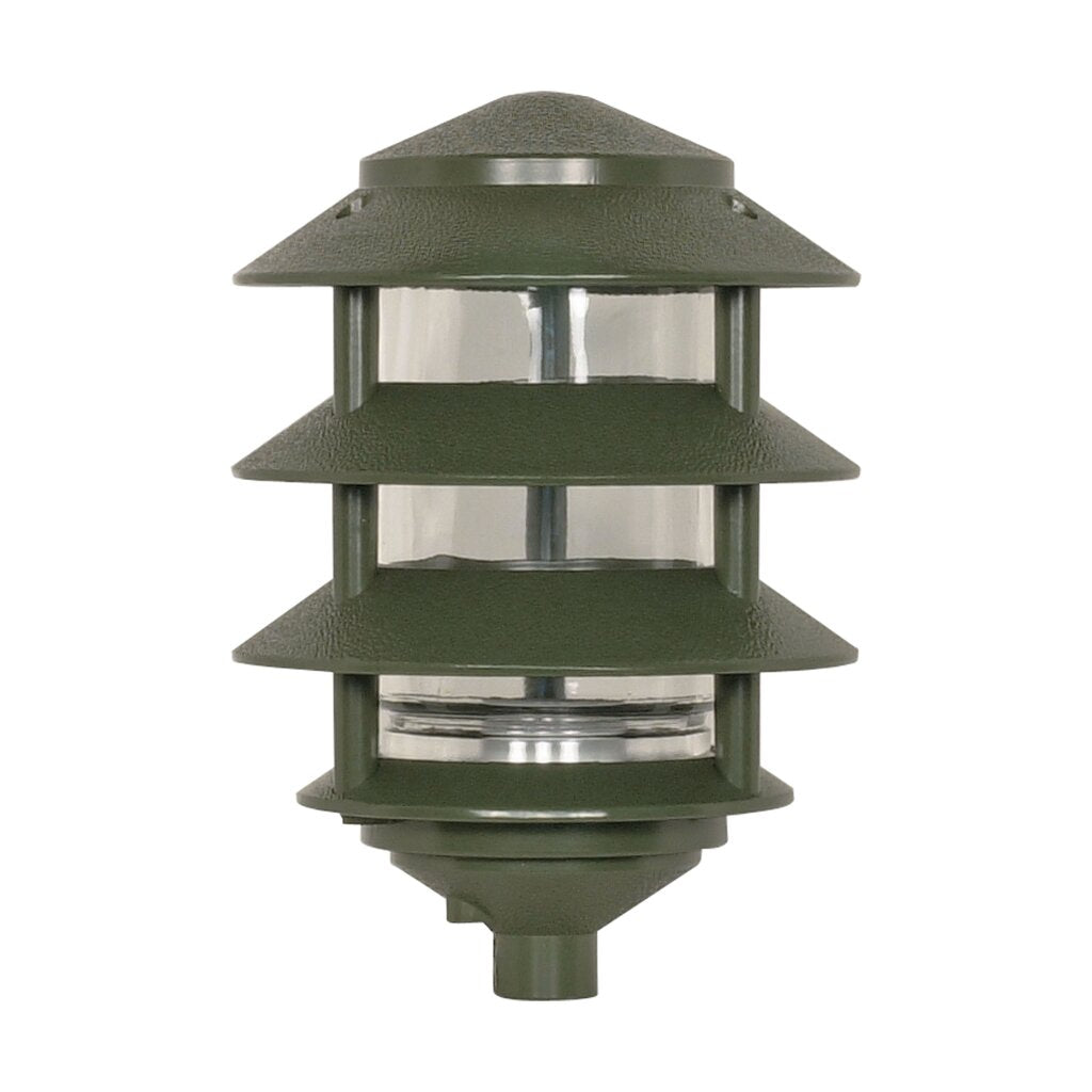Satco SF77-324 Post Lantern Fixture 1 Light - 9" Pathway Three Louver