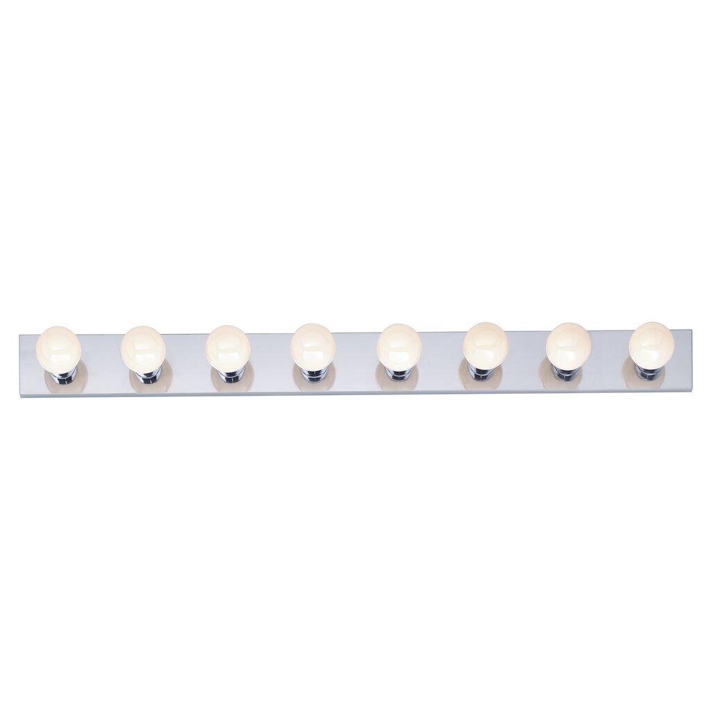 Satco SF77-195 Vanity Fixture 8 Light - 48" Strip Polished Chrome