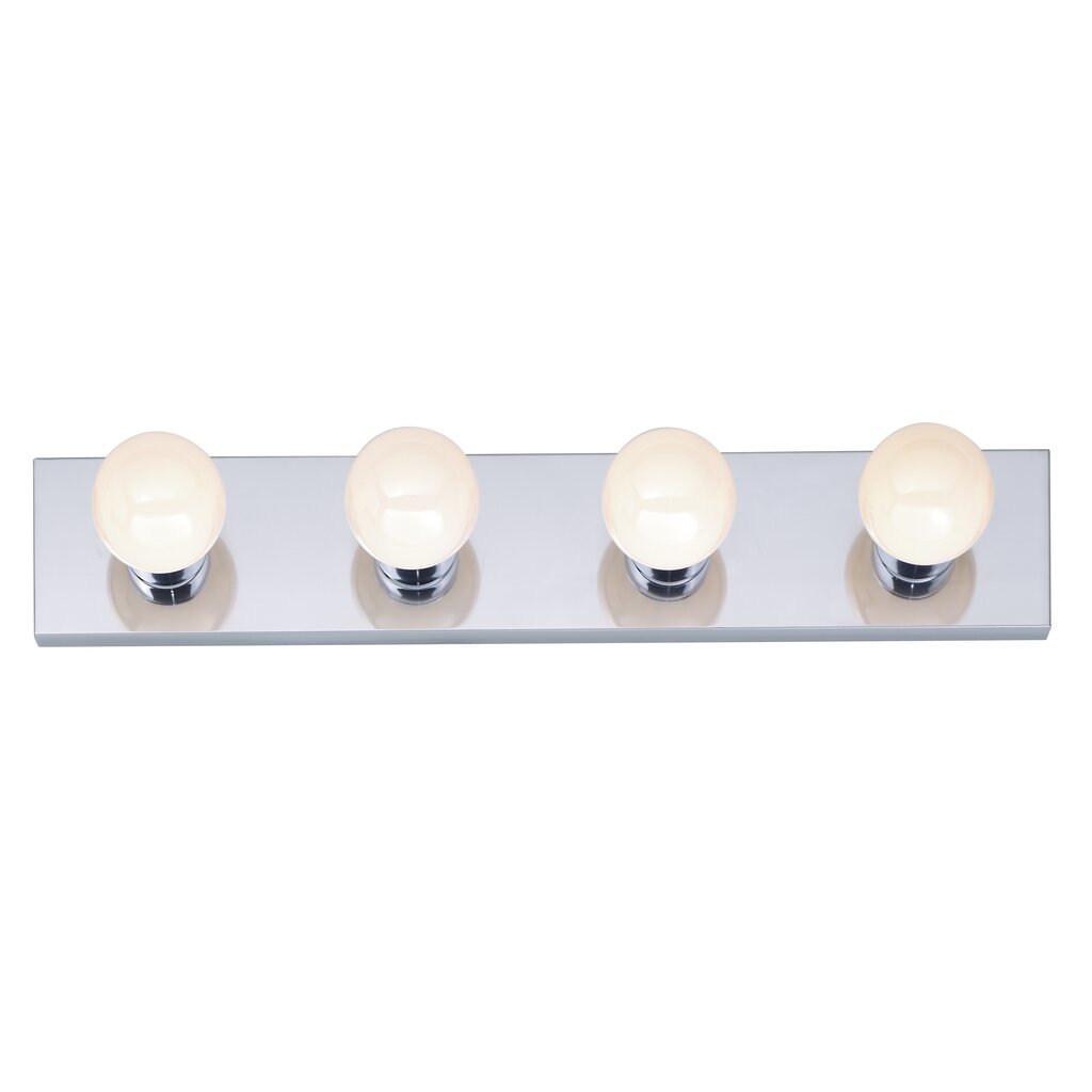 Satco SF77-193 Vanity Fixture 4 Light - 24" Strip Polished Chrome