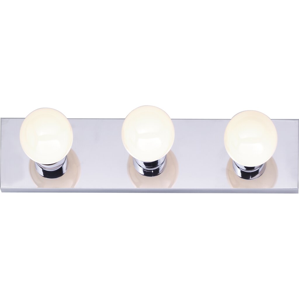 Satco SF77-192 Vanity Fixture 3 Light - 18" Strip Polished Chrome