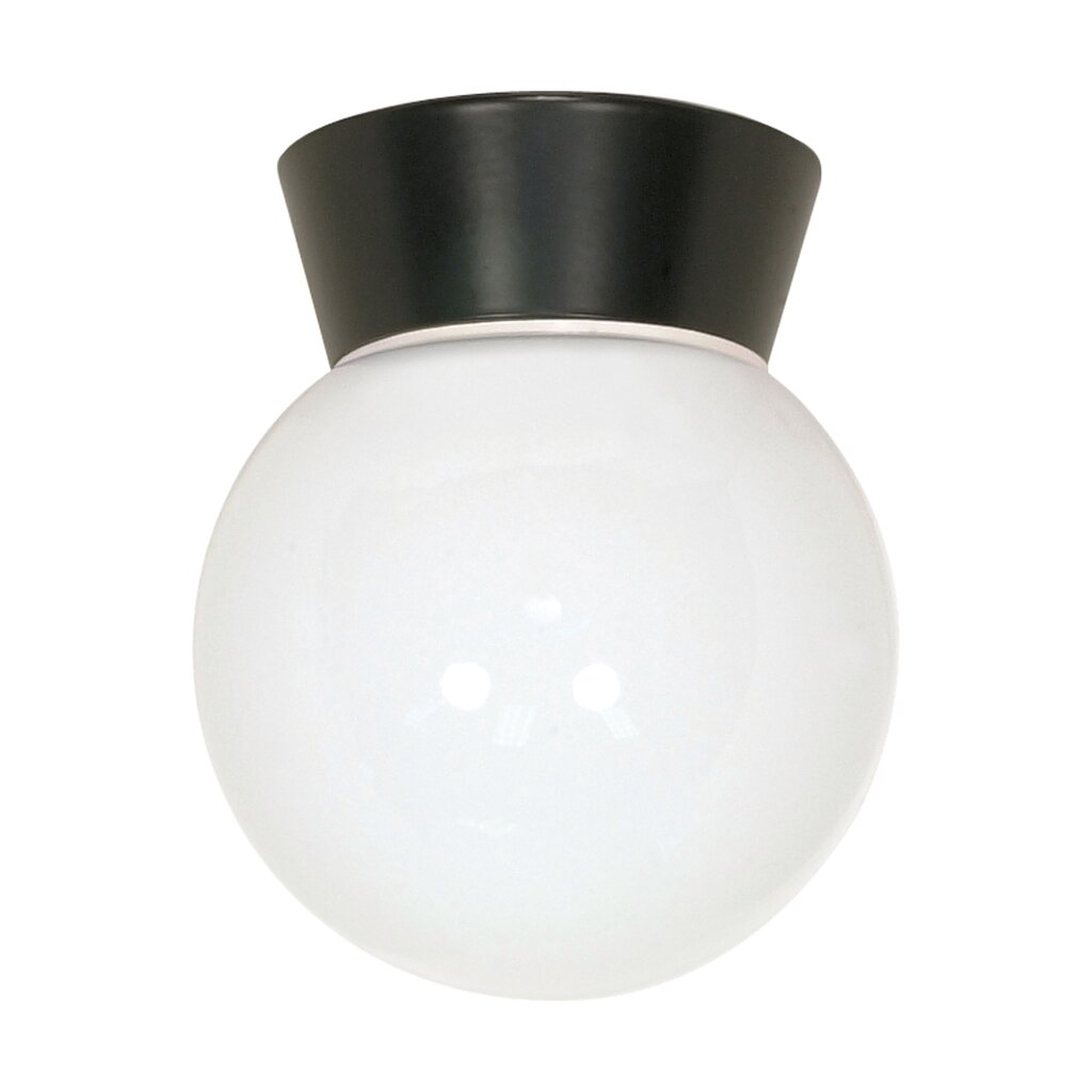 Satco SF77-153 Flush Mount Fixture 1 Light - 8" Utility Ceiling with