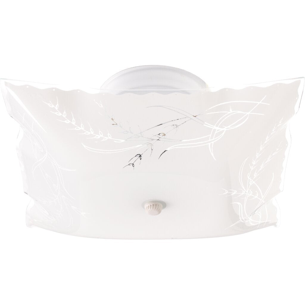 Satco SF76-270 Flush Mount Fixture 2 Light - 12" Flush with Square