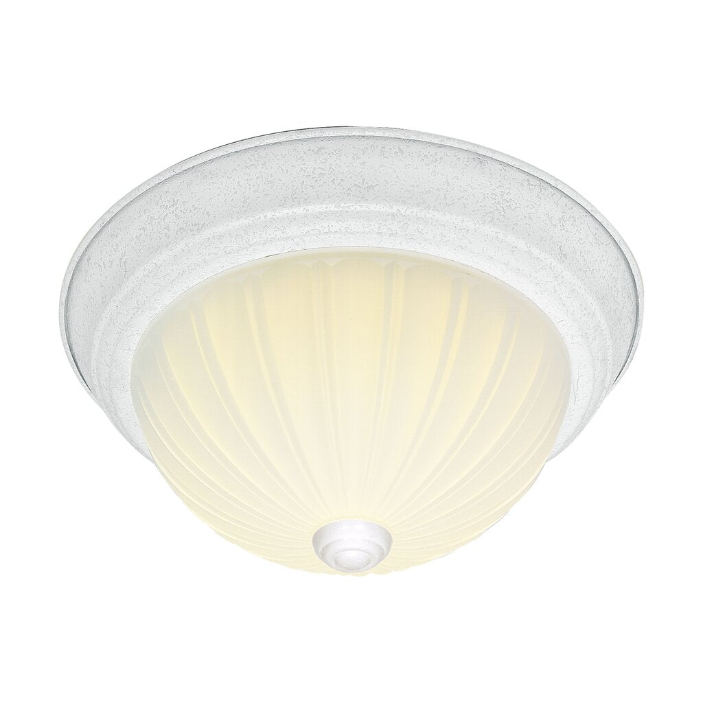 Satco SF76-127 Flush Mount Fixture 2 Light - 13" Flush with Frosted