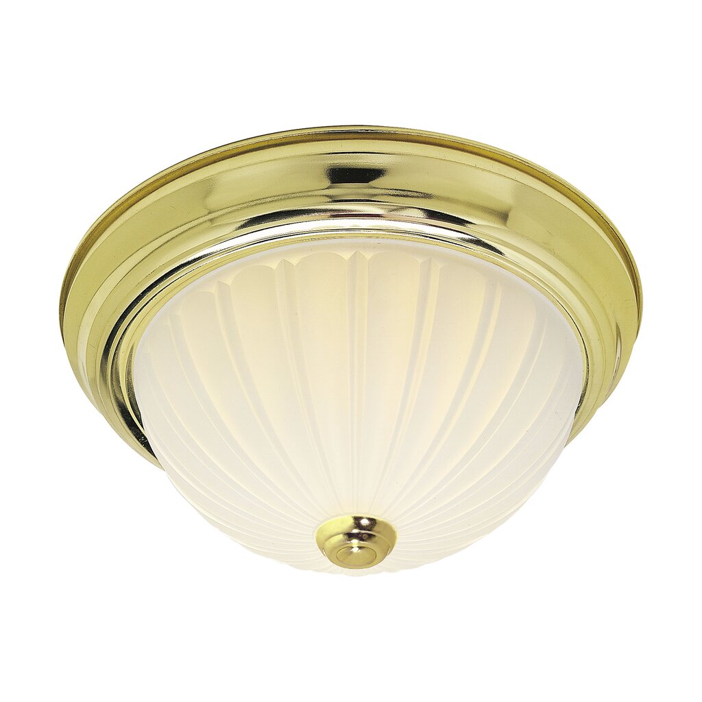 Satco SF76-124 Flush Mount Fixture 2 Light - 11" Flush with Frosted