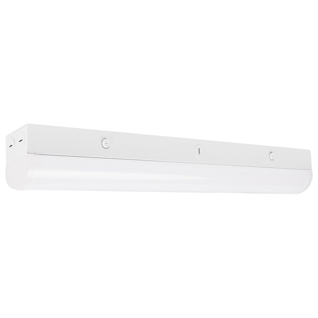 Satco 65-698 20W LED Linear Strip Fixture 2 ft.; Light; White Finish;