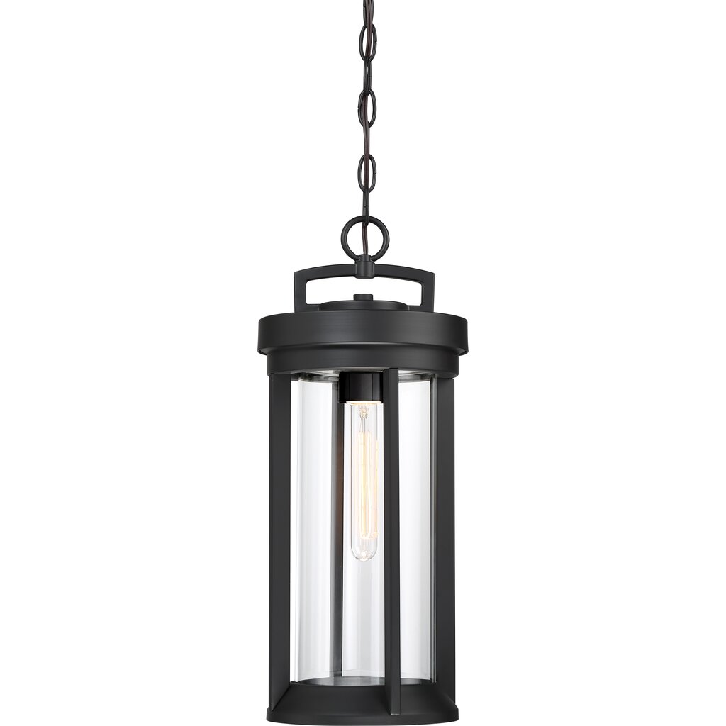 Satco 60-6504 Hanging Lantern Fixture Huron; 1 Light; Aged Bronze