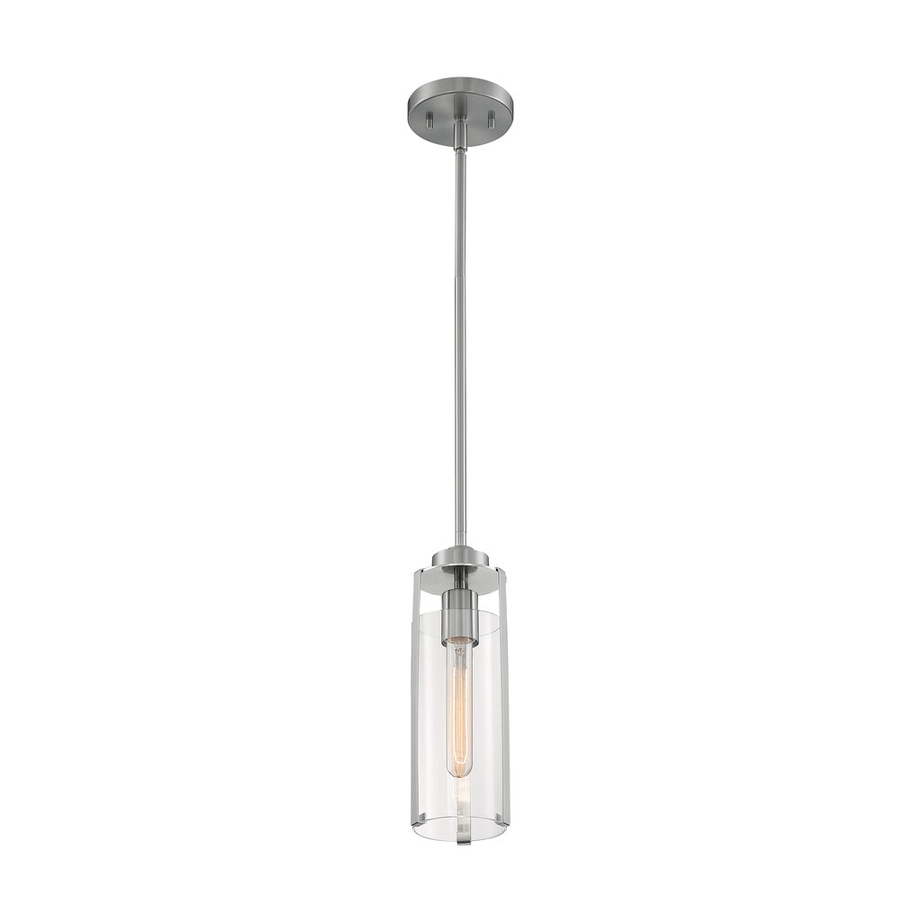 Satco 60-7140 Mini Pendant Fixture Marina; 1 Light; Brushed Nickel
