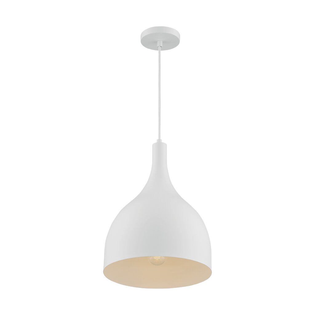 Satco 60-7097 Pendant Fixture Bellcap; 1 Light; Large Matte White