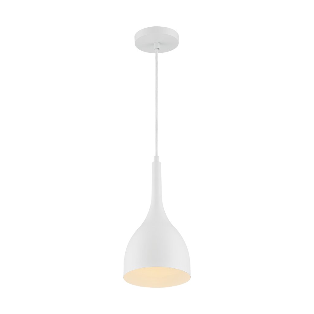 Satco 60-7096 Pendant Fixture Bellcap; 1 Light; Small Matte White