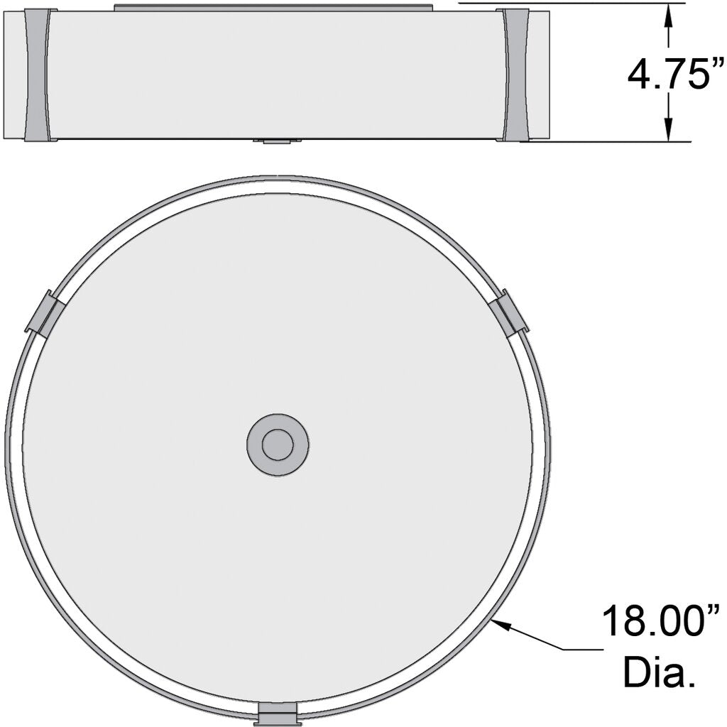 Access Lighting 50121-BS/OPL 75W Incandescent LED Ceiling Fixture