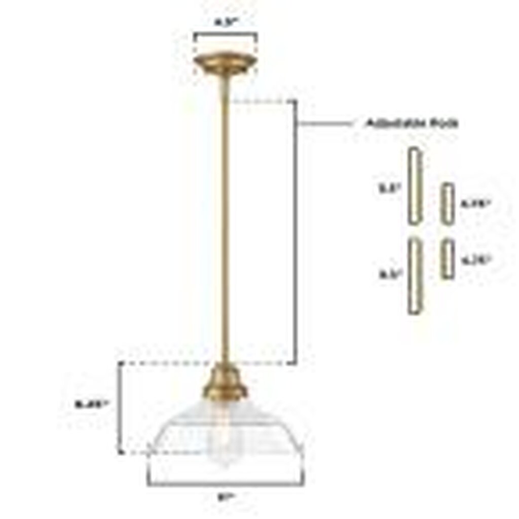 Westinghouse 6132400 60W Incandescent LED Pendant Fixture Iron Hill