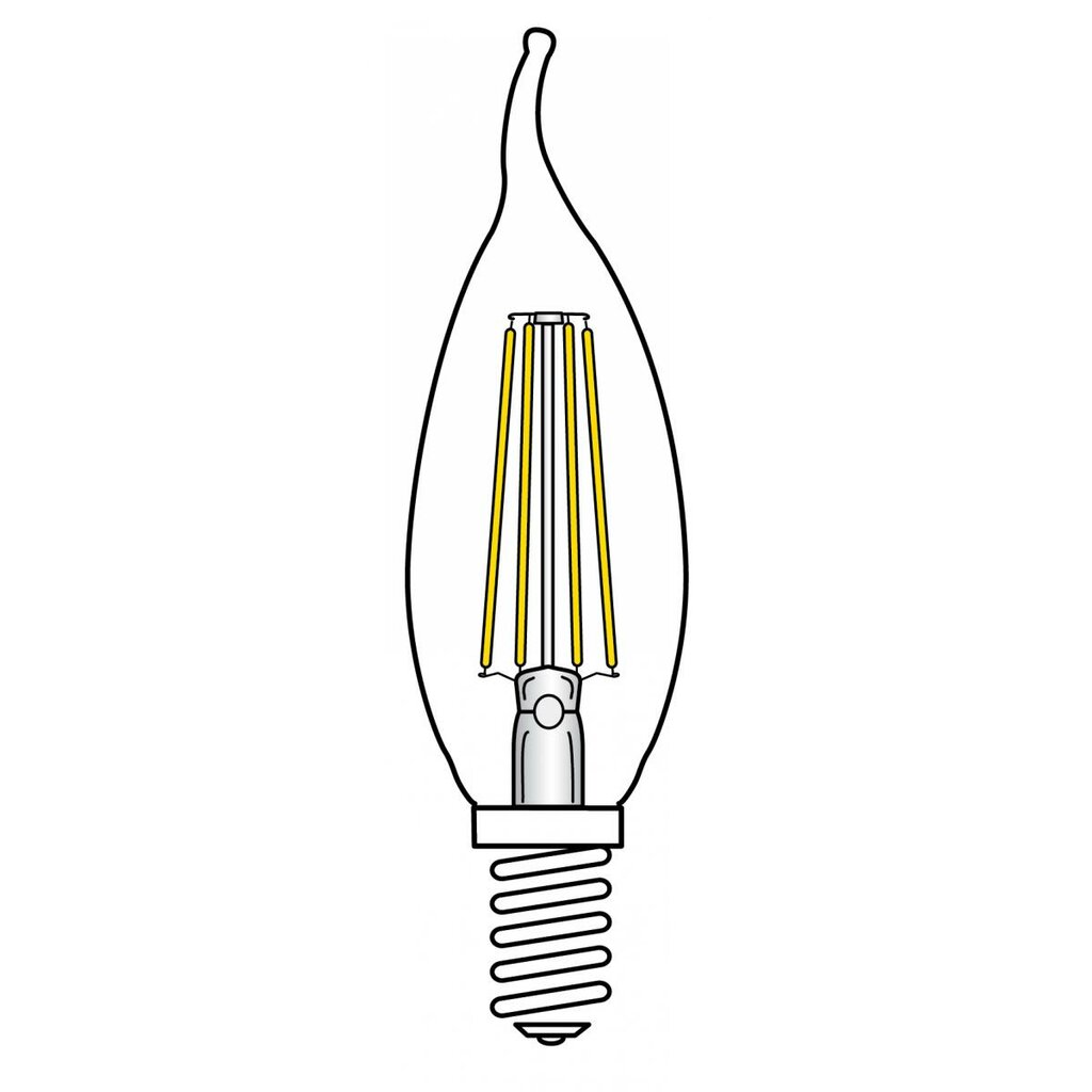 Satco S9923 3.5W CA11 Warm White LED Light Bulb