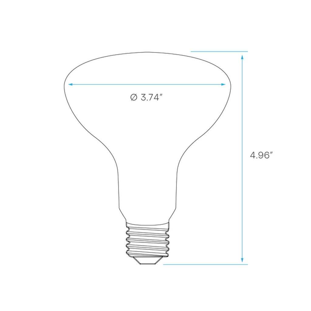 Luxrite LR31873 8.5W R30 Cool White LED Light Bulb