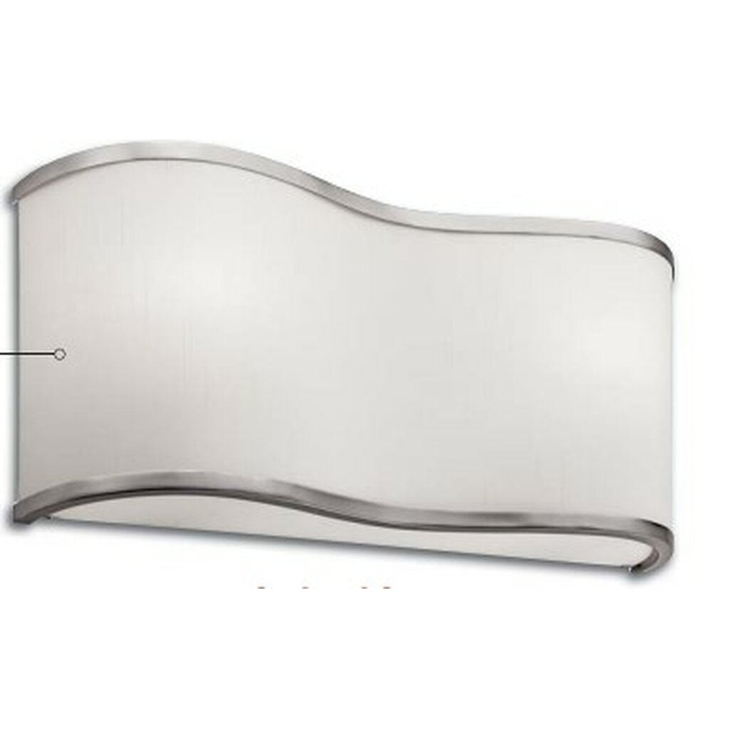 Kichler 10436NI Wall Sconce Fixture Kivik Collection Linen Fabric