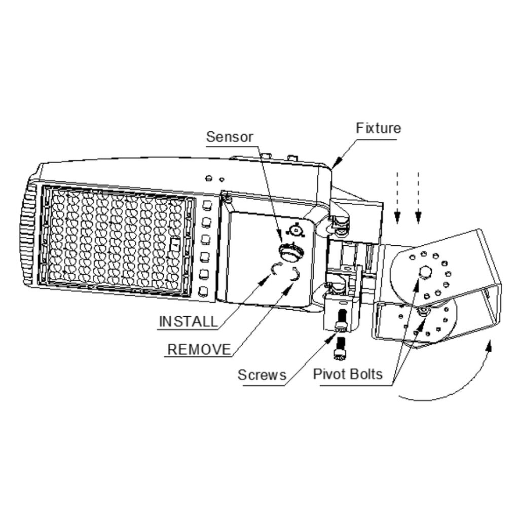 LED One Trunnion for LOC-RGAL & LOC-SPAL Trunnion Mount for LOC-RGAL