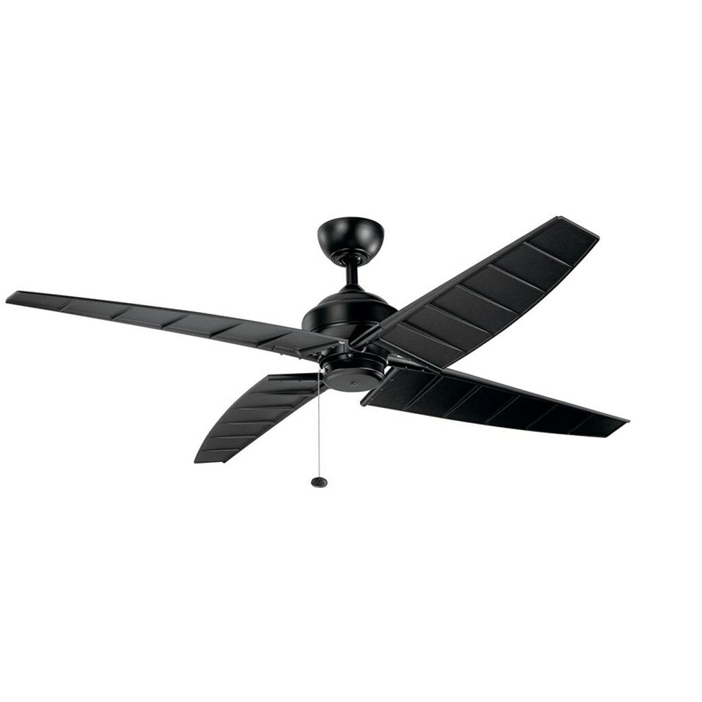 Kichler 300250SBK This 60 in. Surrey Climates ceiling fan in a Satin