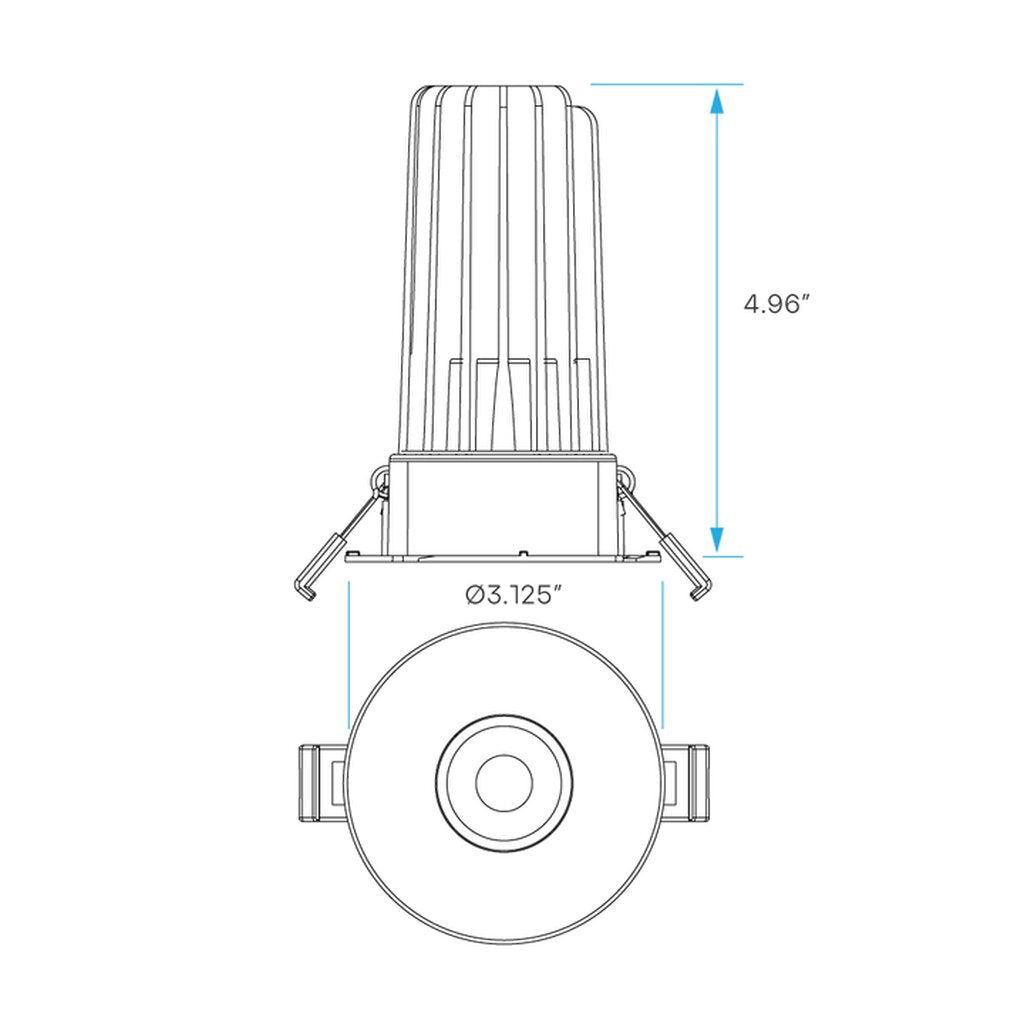 Luxrite LR23416 15W LED Dimmable Fixture /URDL2/WFL/5CCT/RD/HO