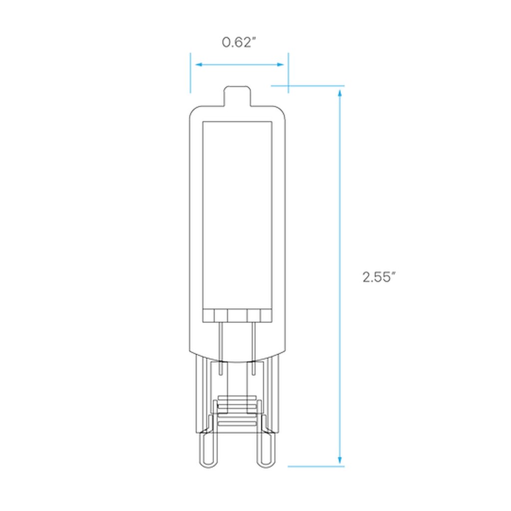 10 pack - Luxrite LR24691 4.5W T4 Soft White LED Light Bulb
