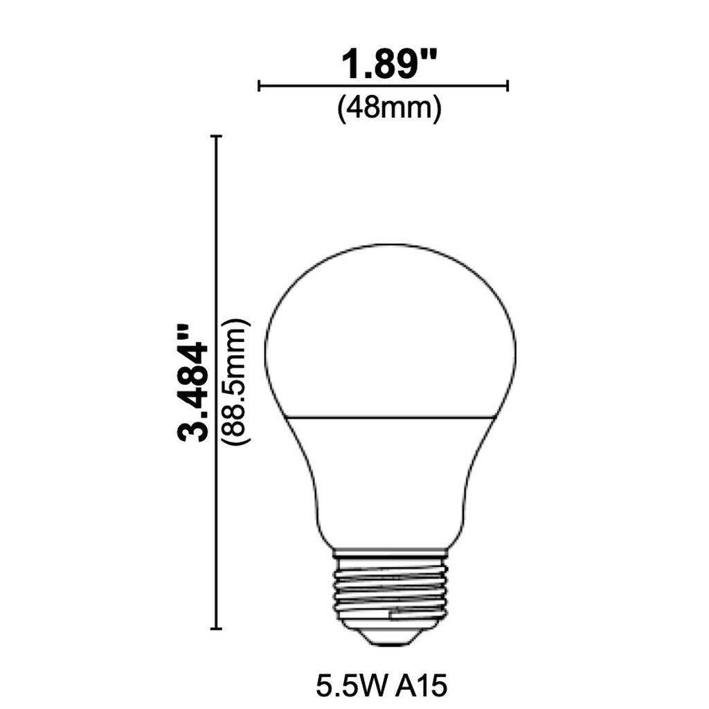 Halco 88008 5W A15 LED Light Bulb