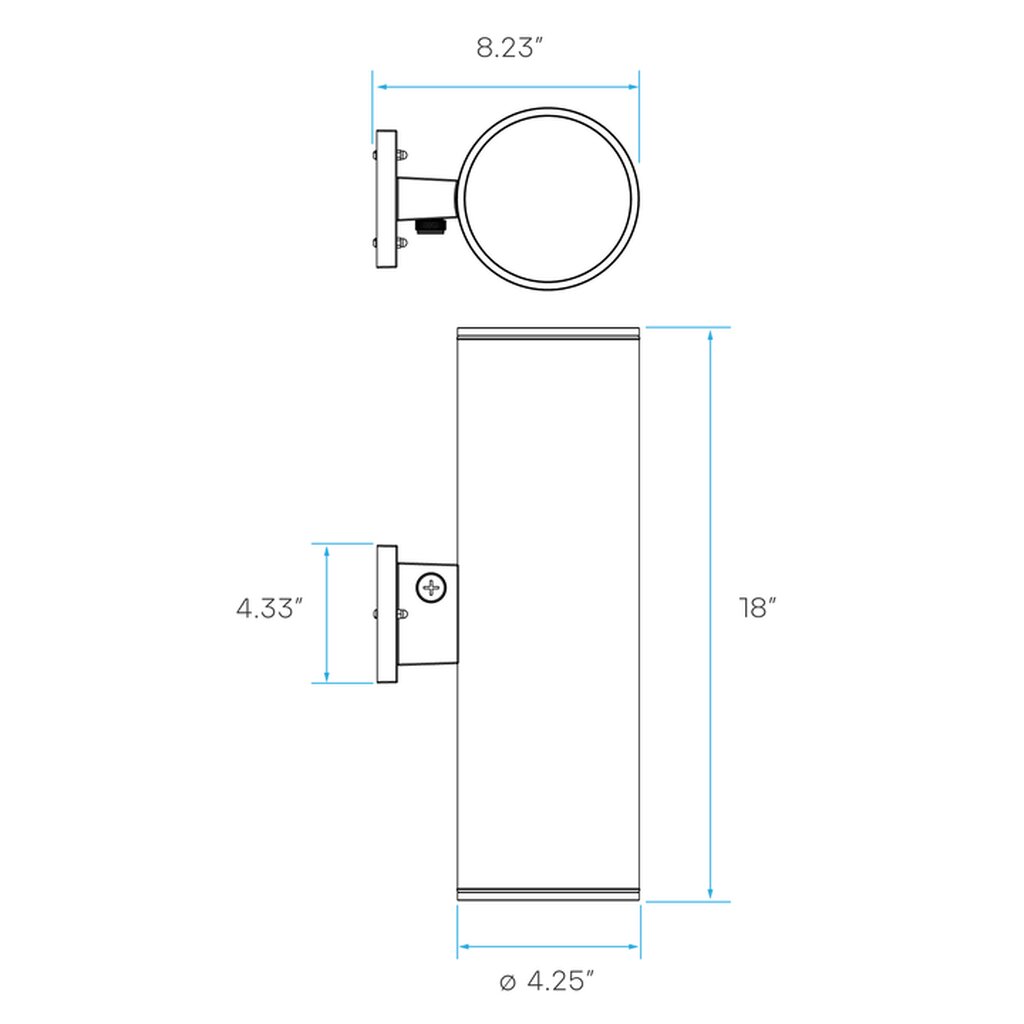 Luxrite LR40339 20W/30W/40W LED Up Down Dimmable Fixture