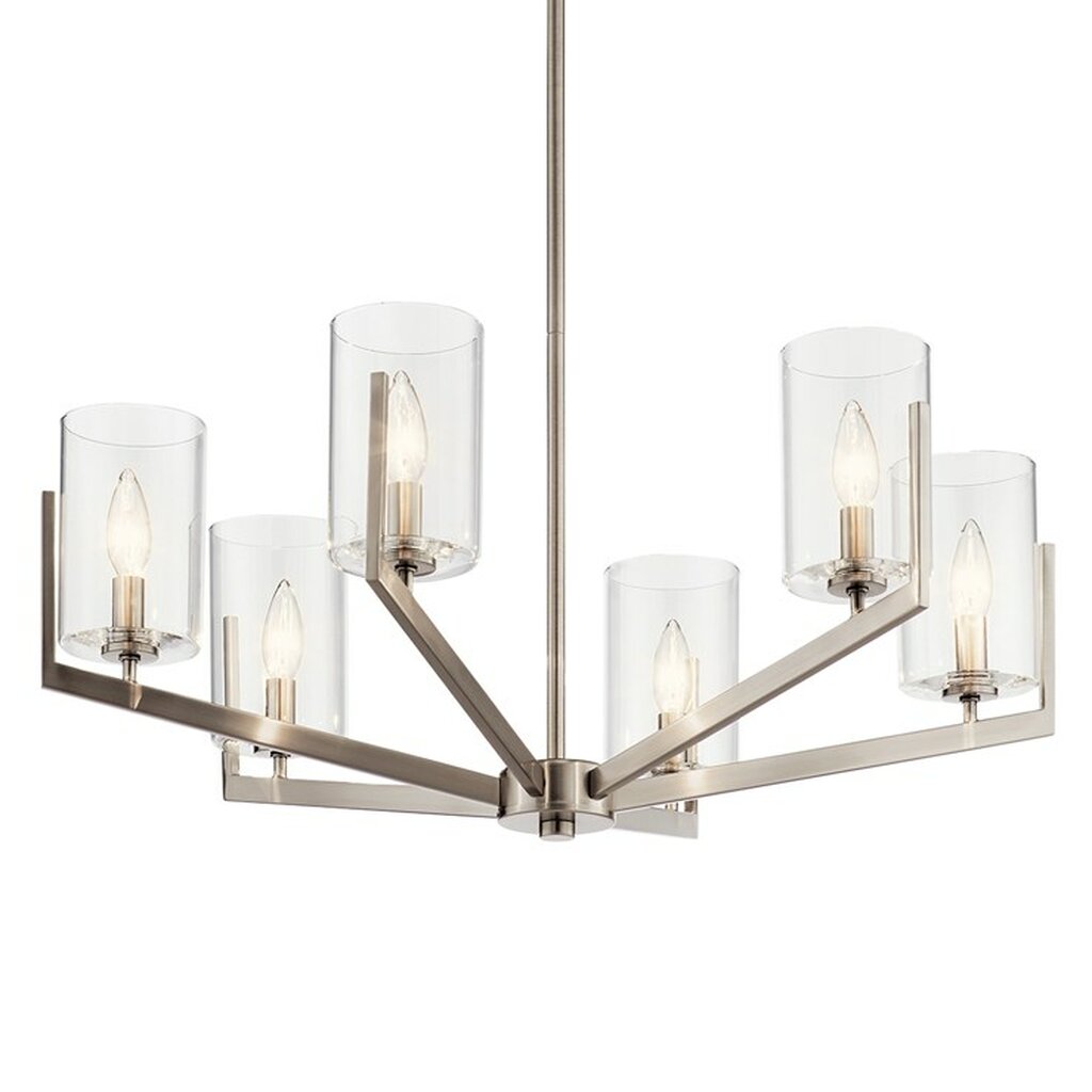 Kichler 52314CLP Fixture The Nye(TM) 14.75in. 6 light chandelier