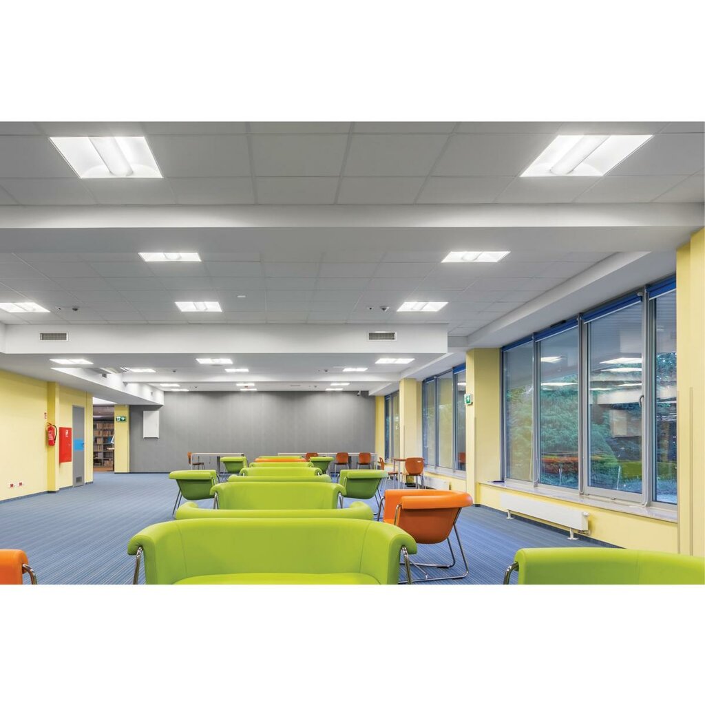 Satco 65-431 50W 2x4 LED Troffer Dimmable Fixture 2FT X 4FT TROFFER -