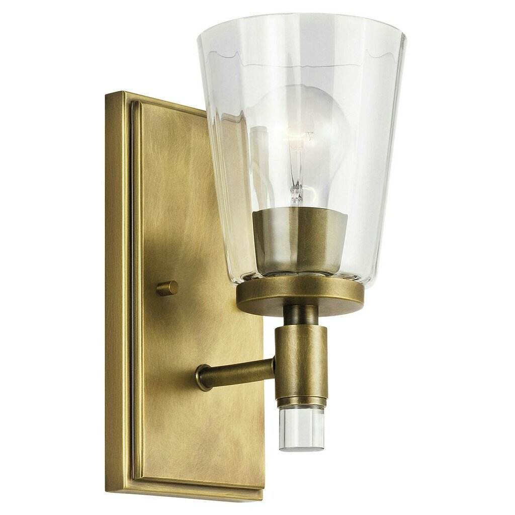 Kichler 45866NBR Fixture With a clear crystal tube as its centerpiece