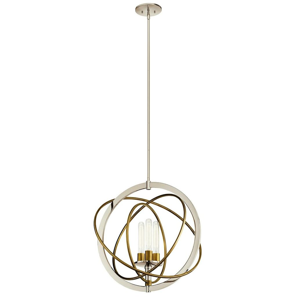 Kichler 44202PN Fixture The 3 light pendant from the Ibis collection