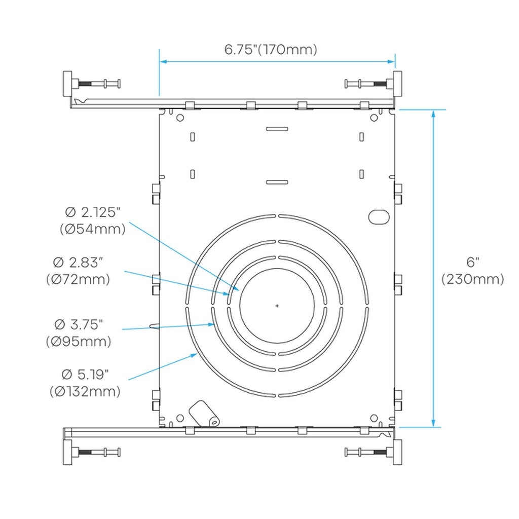 Luxrite LR41004 Mounting Plate LED MP-UNV-2/2.75/3.75/5
