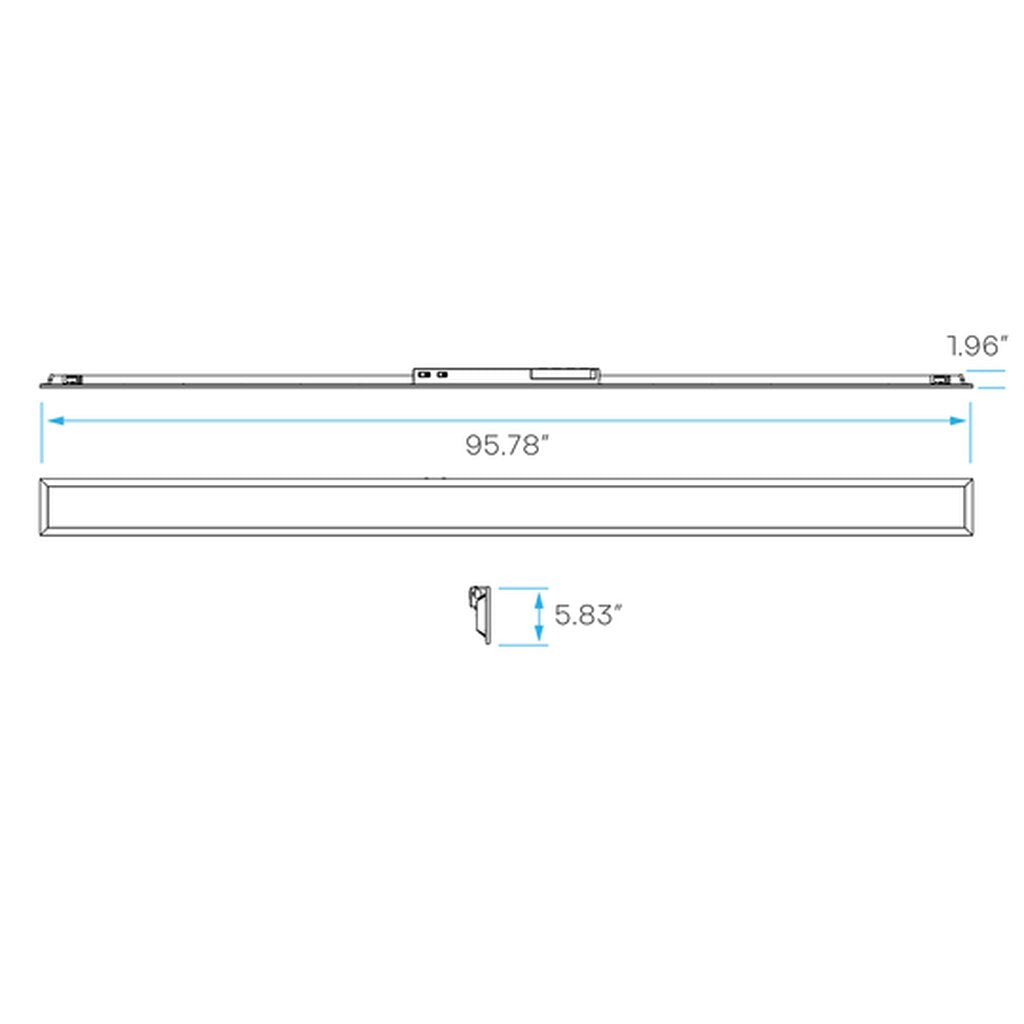 Luxrite LR24285 37W/57W/80W LED Back-Lit Panel Dimmable Fixture