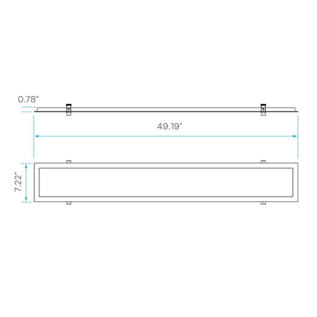 Luxrite LR24287 FLANGE KIT LED6"X4BPNL/FLANGE/KIT