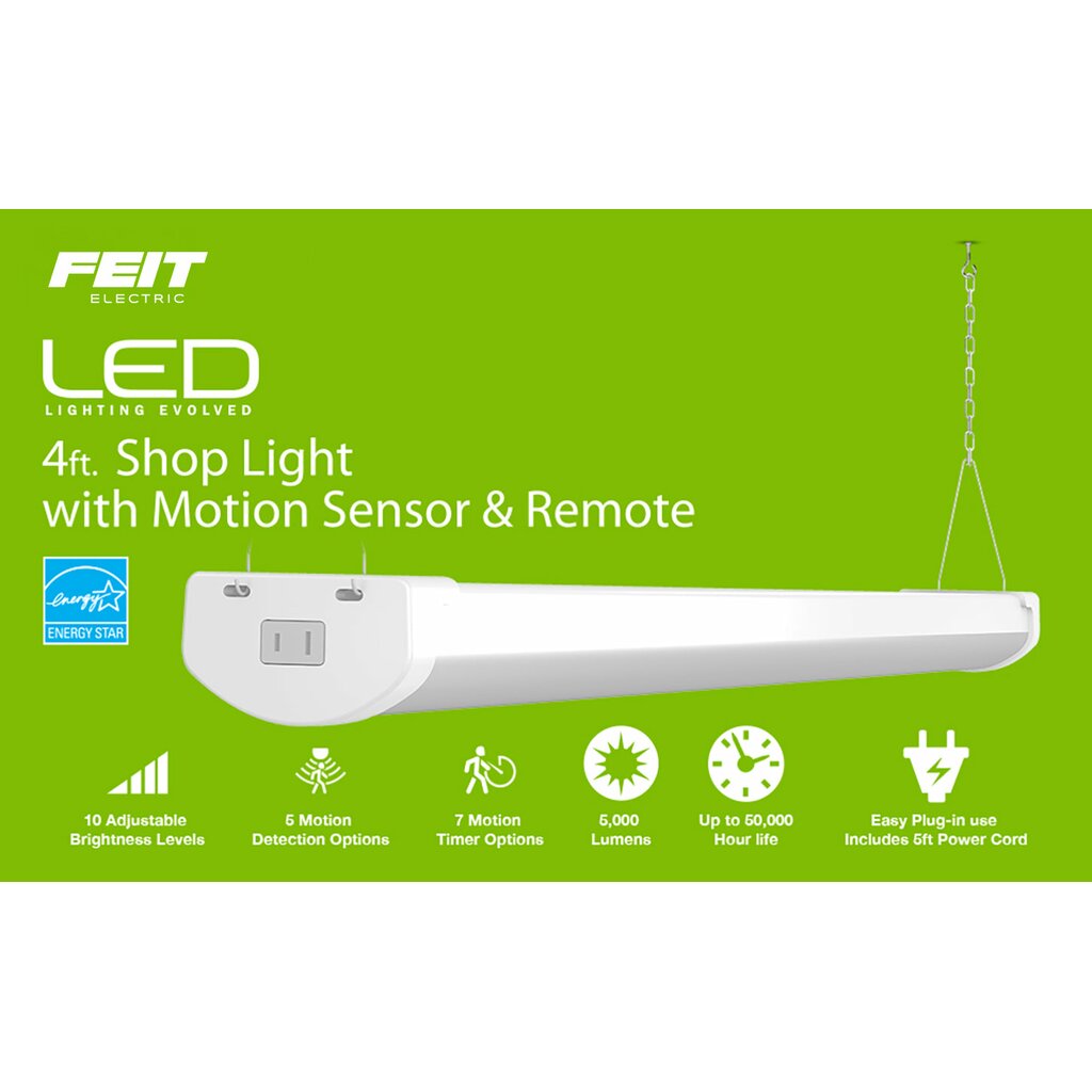 4 pack - Feit Electric SHOP/4/840/MM 55W LED Shop Light Utility