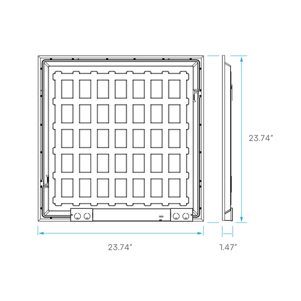 2 pack - Luxrite LR24290 30W/35W/40W LED BACKLIT PANEL Dimmable
