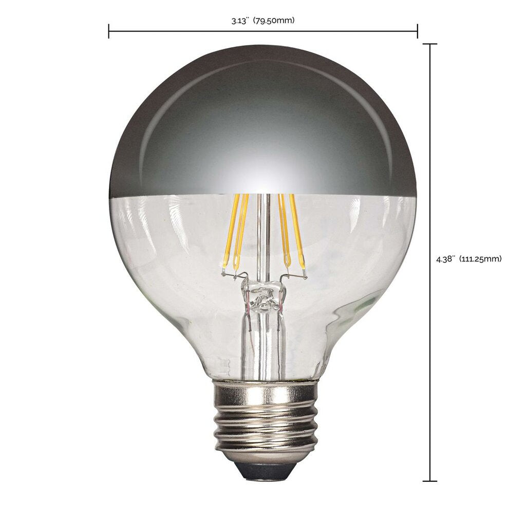 6 pack - Satco S9828 4.5W G25 Warm White LED Light Bulb