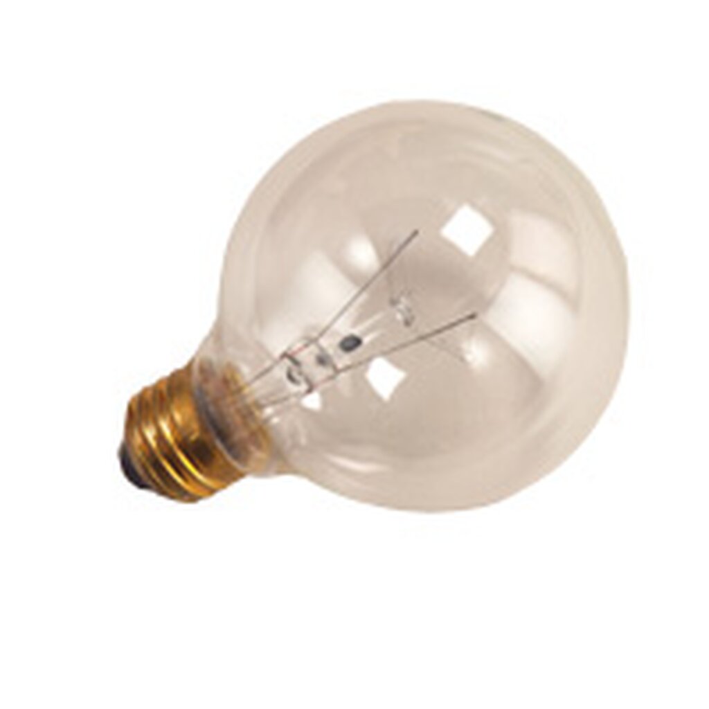 10 pack - Halco 5001 25W G25 Warm White Incandescent Light Bulb