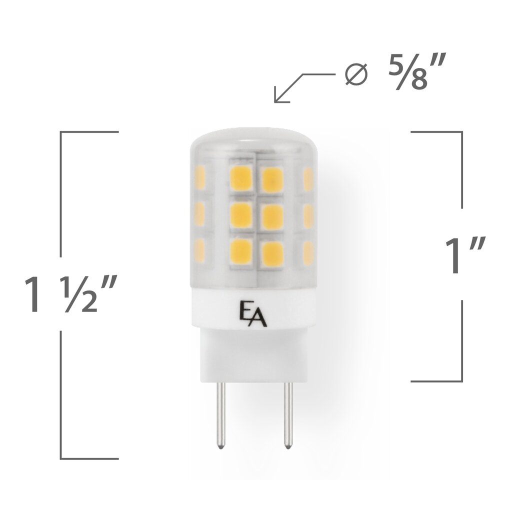 EmeryAllen EA-G8-2.5W-001-309F-D 2.5W WHITE LED Light Bulb