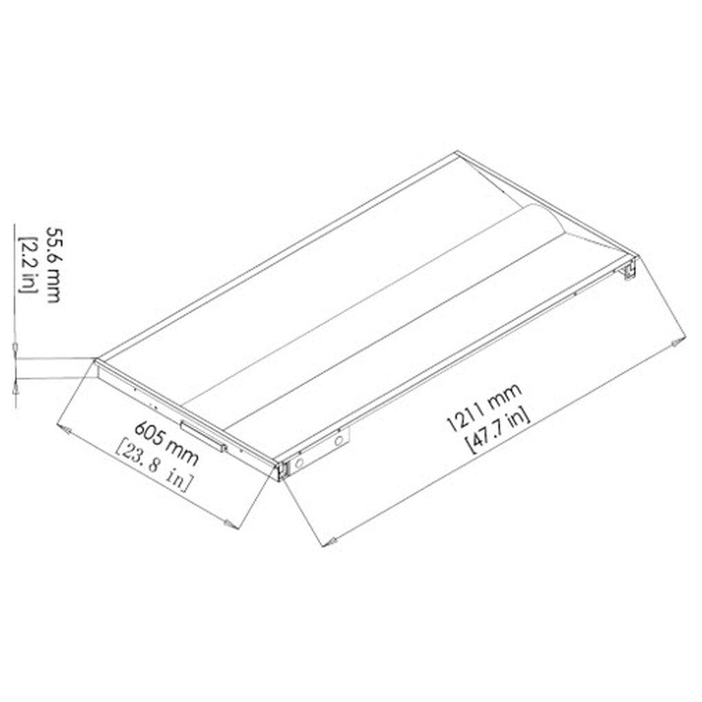 LED One LOC-24TROF-DMWMCCT 24W/29W/32W/39W LED Center Basket Dimmable