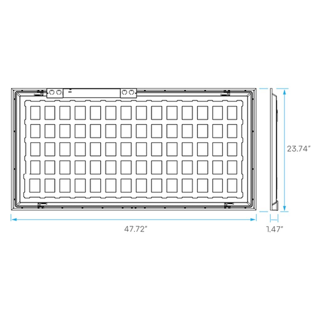 Luxrite LR24293 30W/40W/50W LED Flat Panel Dimmable Fixture
