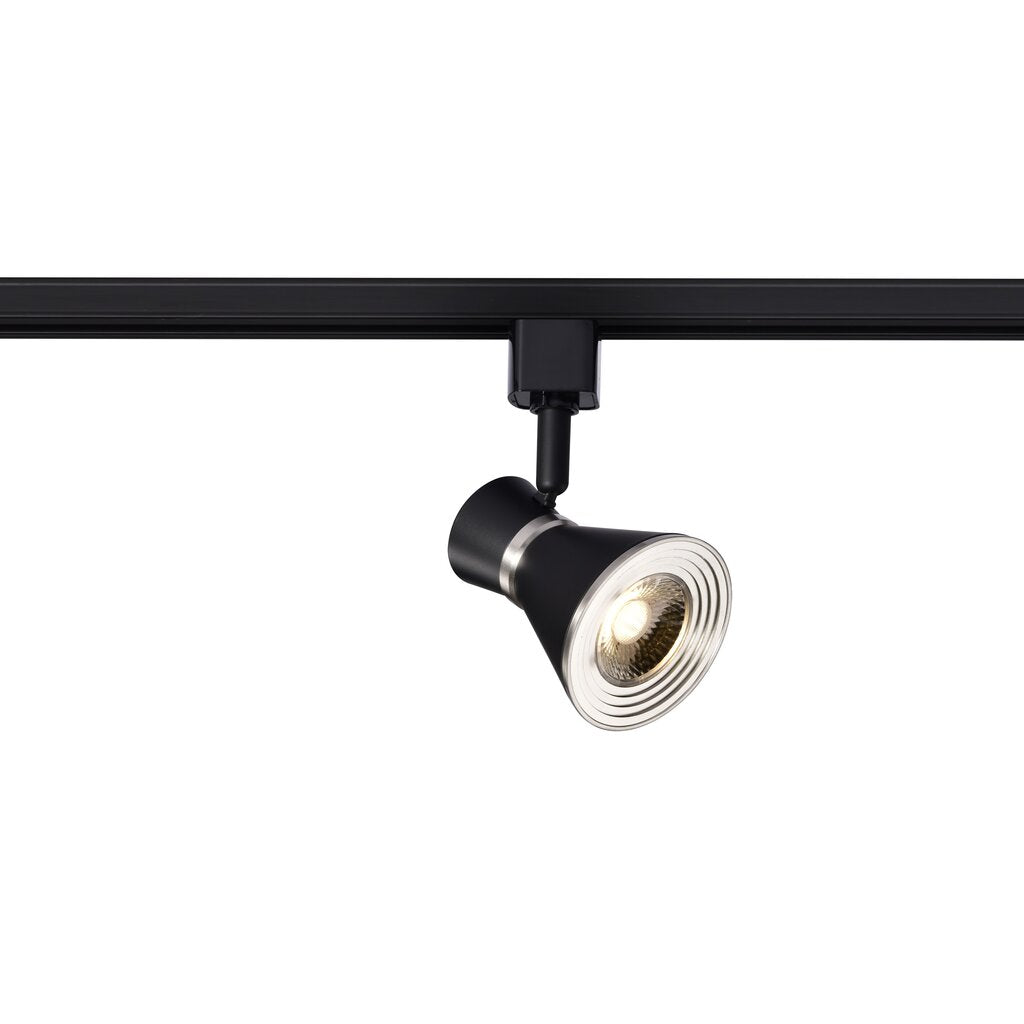 Satco TH634 12W LED Fixture Cinch Track Head - 3000K Matte Black and