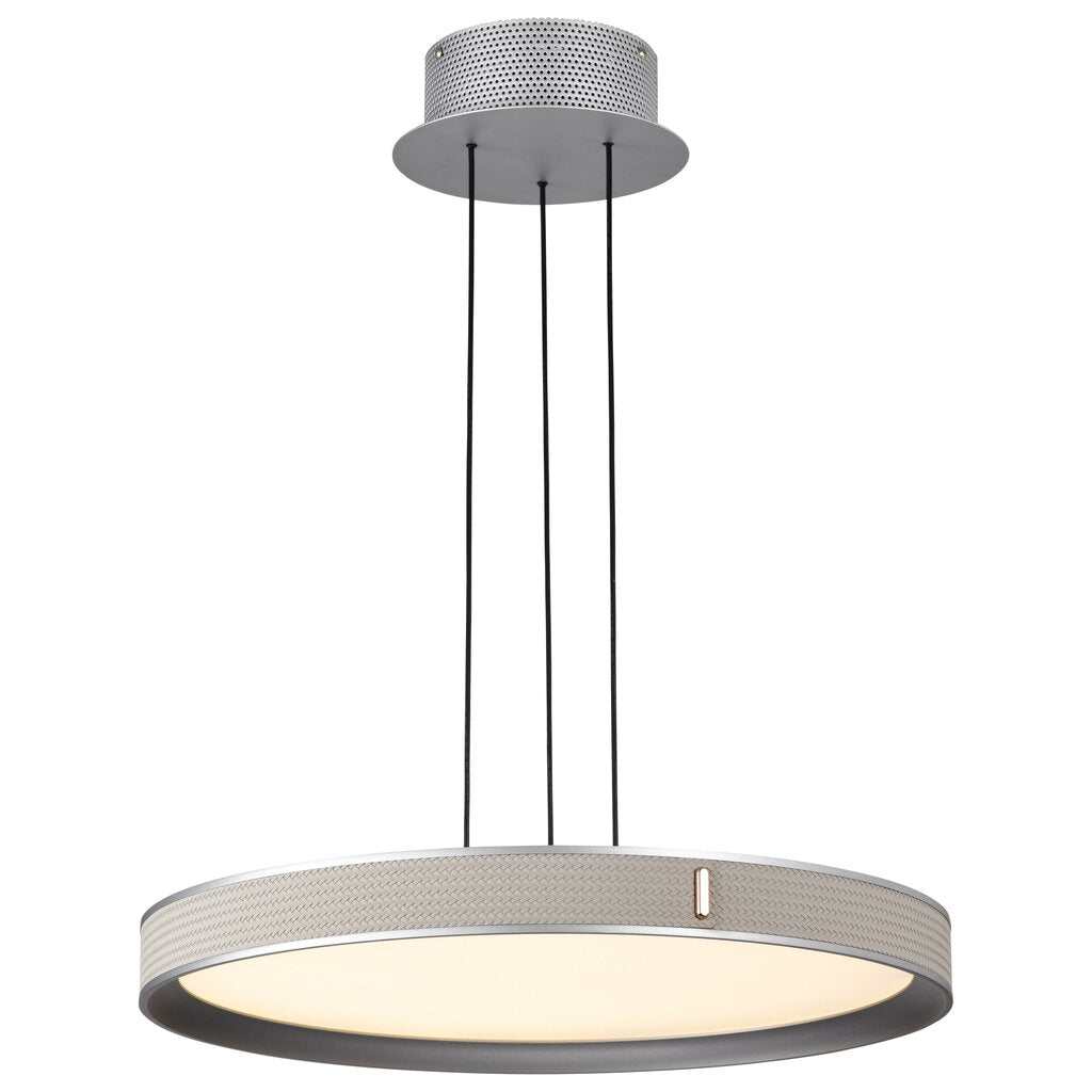 Satco 62-3021 40W LED Fixture Bandon - 20 Inch Pendant Gray with Off