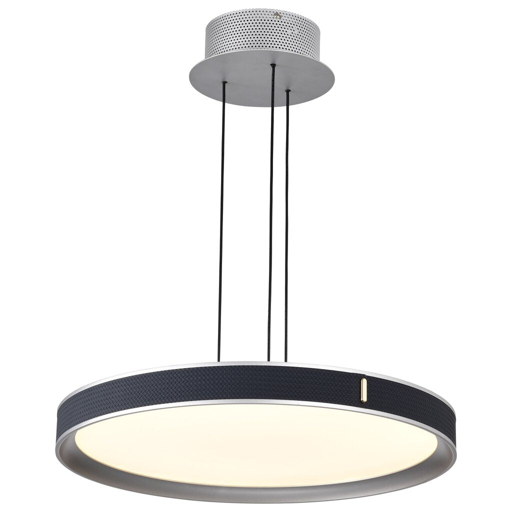 Satco 62-3001 40W LED Fixture Bandon - 20 Inch Pendant Gray with Blue
