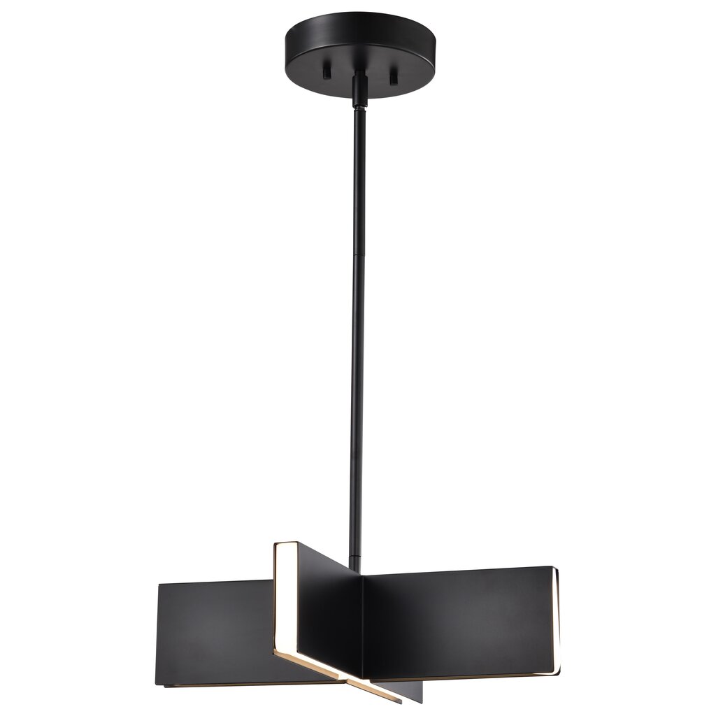 Satco 62-2141 18W LED Fixture Blaine - 16 Inch Pendant Matte Black