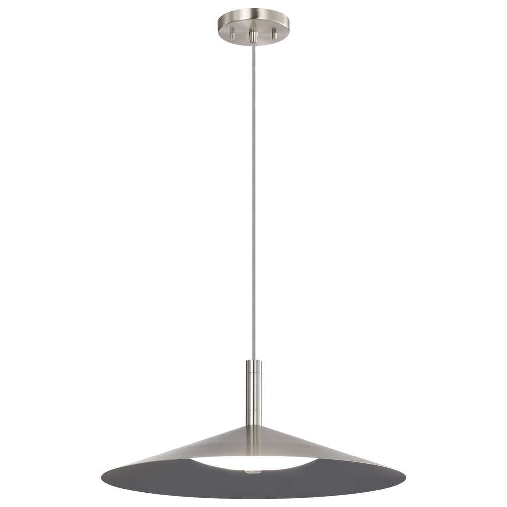 Satco 62-2083 25W LED Fixture Corrine - 18 Inch Pendant Brushed Nickel